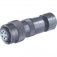 Mating connectors for valves with round connector, 6-pole, connection compatible with VG 95328 (for servo valves) 6P KPTC6