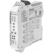 Valve amplifier for proportional valves, without electrical position feedback; Maximum current limitation 1 A VT-MSPA2…1A0