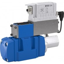 High-response directional valves, pilot operated, with electrical position feedback and integrated electronics (OBE) 4WRLE