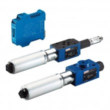 Proportional pressure reducing valve, pilot-operated, with DC motor actuation DRS