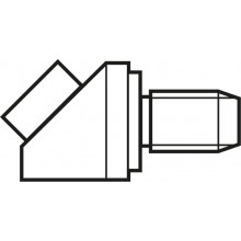 Funnel-type lube nipple according to DIN 3405 Form B R3417 004 09