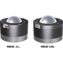 Ball transfer unit with solid steel housing, polymer wiper seal and cover KUM-....-BL-AB-SA