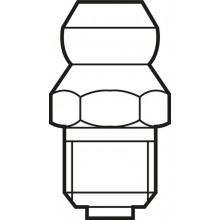 Hydraulic-type lube nipple according to DIN 71412 Form A