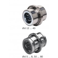 Linear bushings for combined linear and rotary motions, R0663 series 618 deep-groove ball bearing KBROR-...-DD