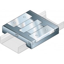 Miniature Ball Runner Blocks, wide, BNS R0443