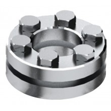 Shrink disk tensioning units for output shafts