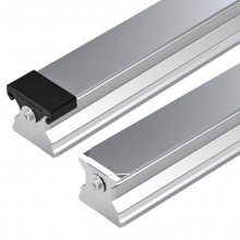 Standard roller guide rails SNO, with cover strip and protective caps R1805 .D. ..