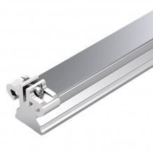 Roller Guide Rails SNS Resist CR, matt silver finish, hard chrome-plated, with cover strip and strip clamps R1845 .3. ..