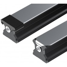Roller guide rails SNS, Resist CR II, black finish, hard chrome plated, with cover strip and protective caps R1845 .5. ..