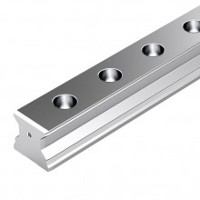 Roller guide rails SNS, Resist CR, matte silver finish, hard chrome plated, for cover strip R1845 .7. ..