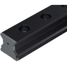 Roller guide rails SNS, Resist CR II, black finish, hard chrome plated, for cover strip R1845 .8. ..